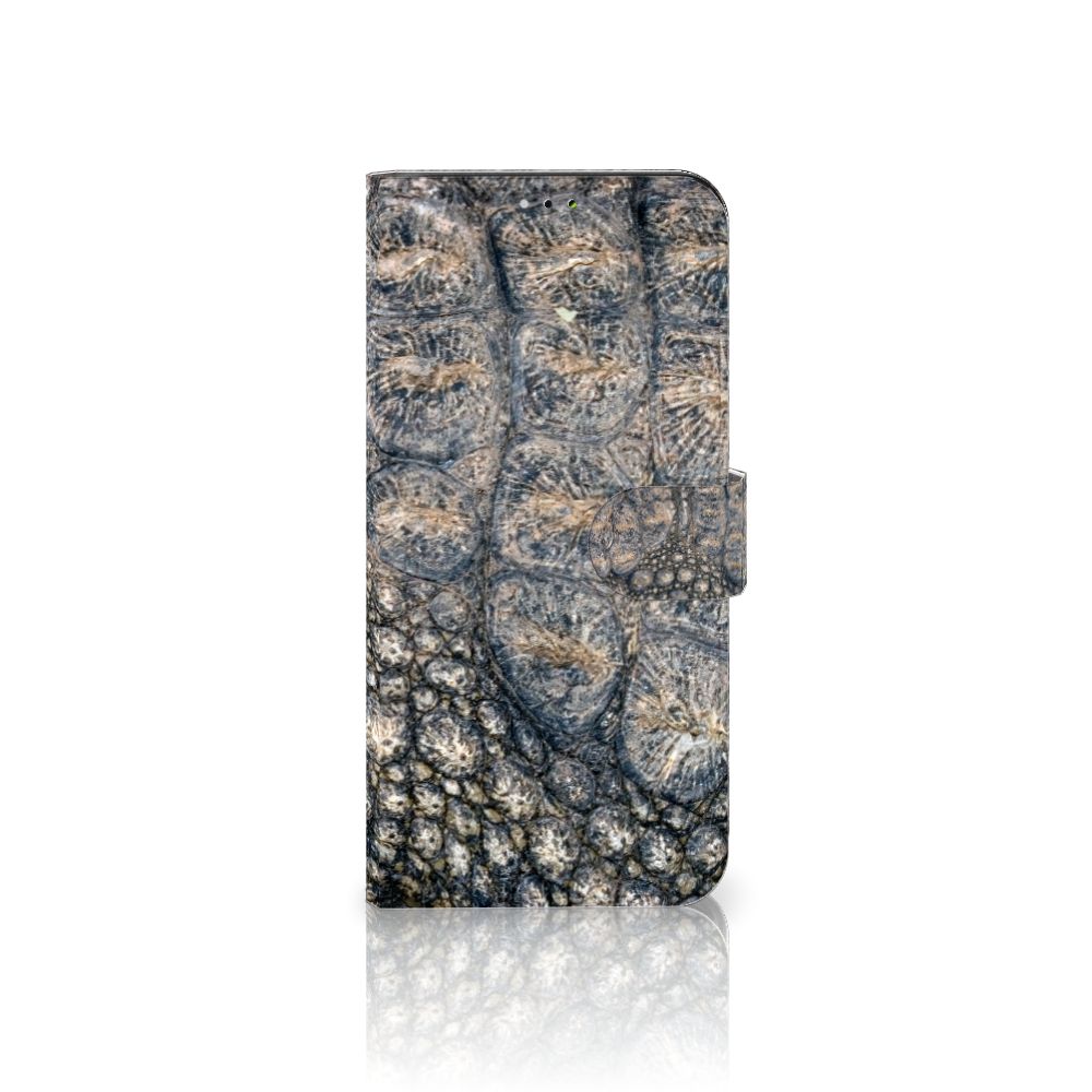 Samsung Galaxy A03 Telefoonhoesje met Pasjes Krokodillenprint