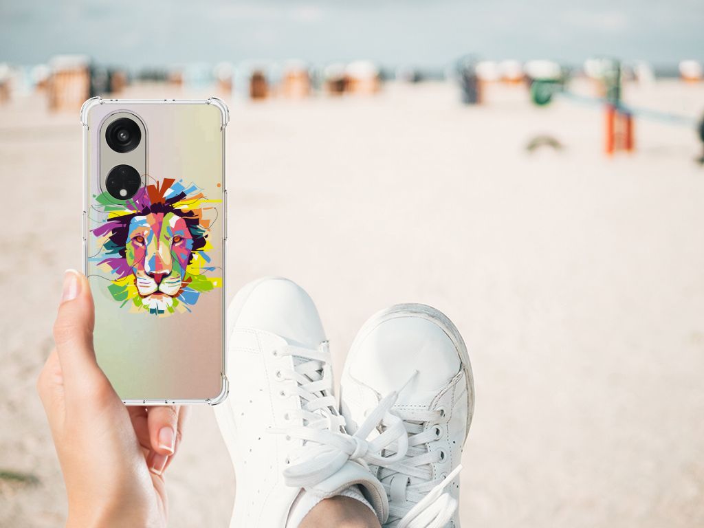 OPPO Reno8 T 5G Stevig Bumper Hoesje Lion Color B2C Telecom