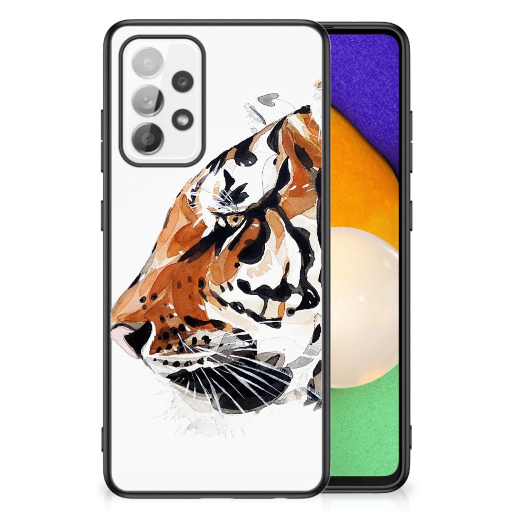 Kleurrijke Telefoonhoesje Samsung Galaxy A52 | A52s (5G/4G) Watercolor Tiger