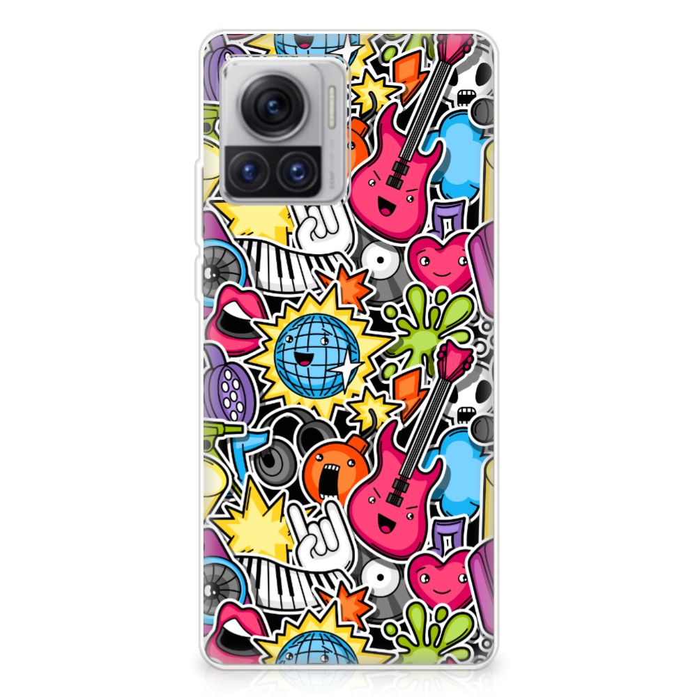 Motorola Moto X30 Pro Silicone Back Cover Punk Rock