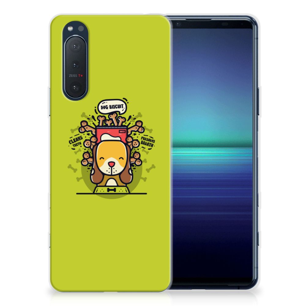 Sony Xperia 5II Telefoonhoesje met Naam Doggy Biscuit B2C Telecom