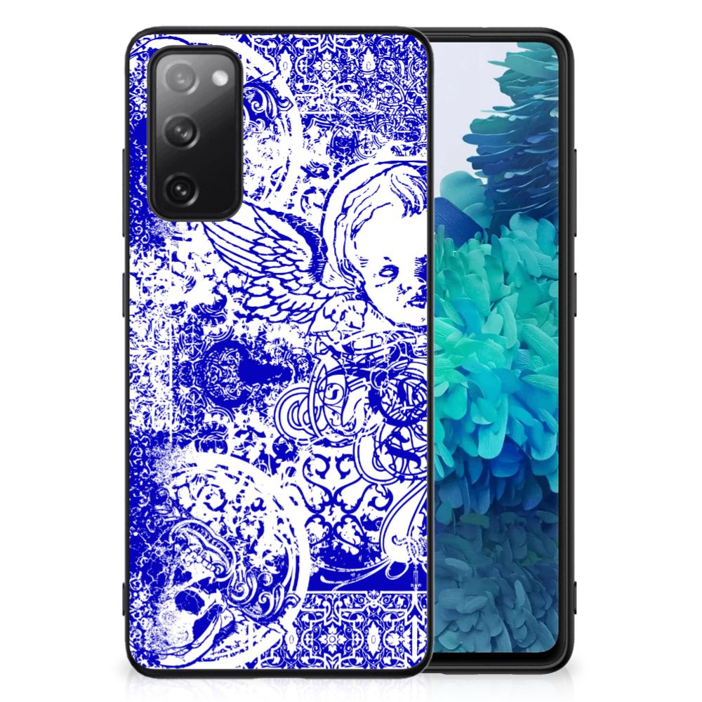 Telefoonhoesje Samsung Galaxy S20 FE Angel Skull Blauw B2C Telecom