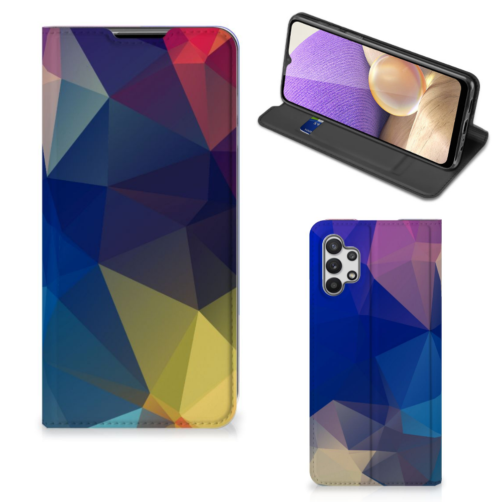 Samsung Galaxy A32 5G Stand Case Polygon Dark - B2C Telecom