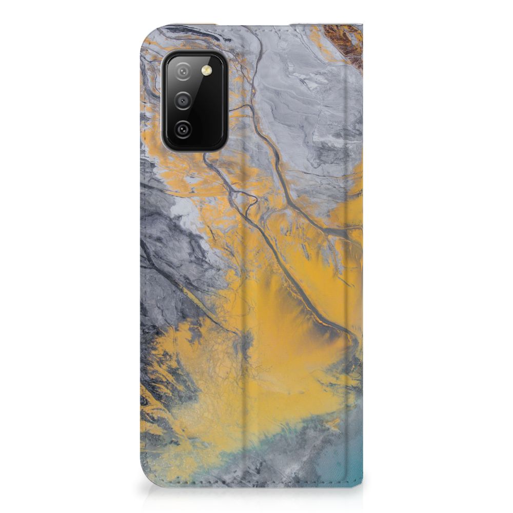 Samsung Galaxy M02s | A02s Standcase Marble Blue Gold - B2C Telecom