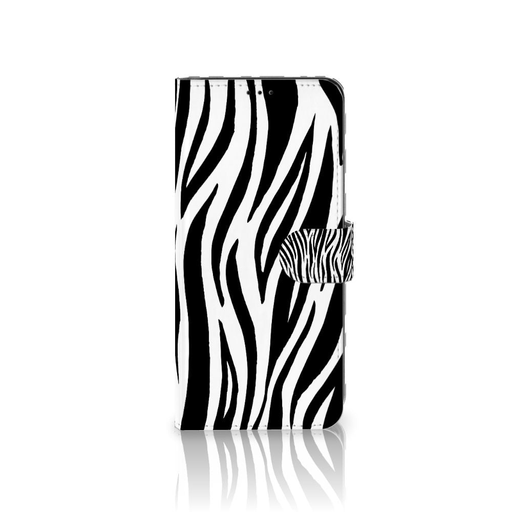 Samsung Galaxy S21 Ultra Telefoonhoesje met Pasjes Zebra