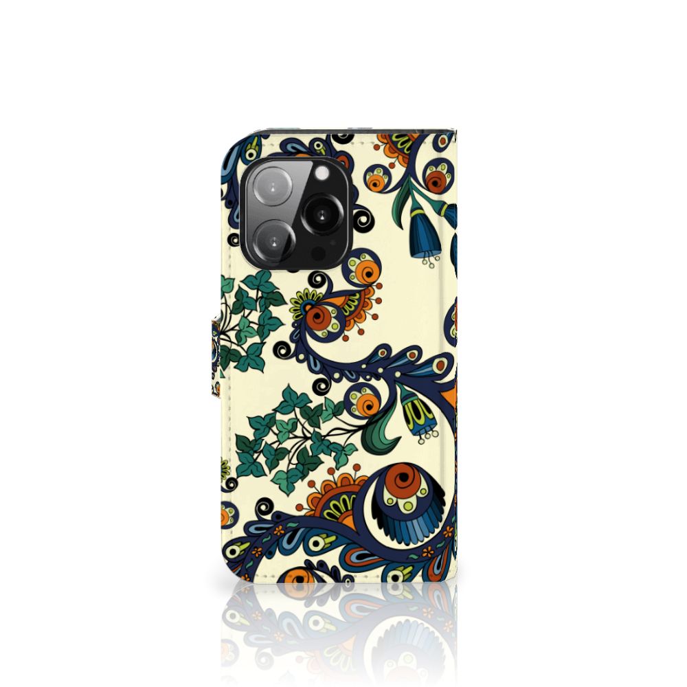 Wallet Case iPhone 13 Pro Barok Flower