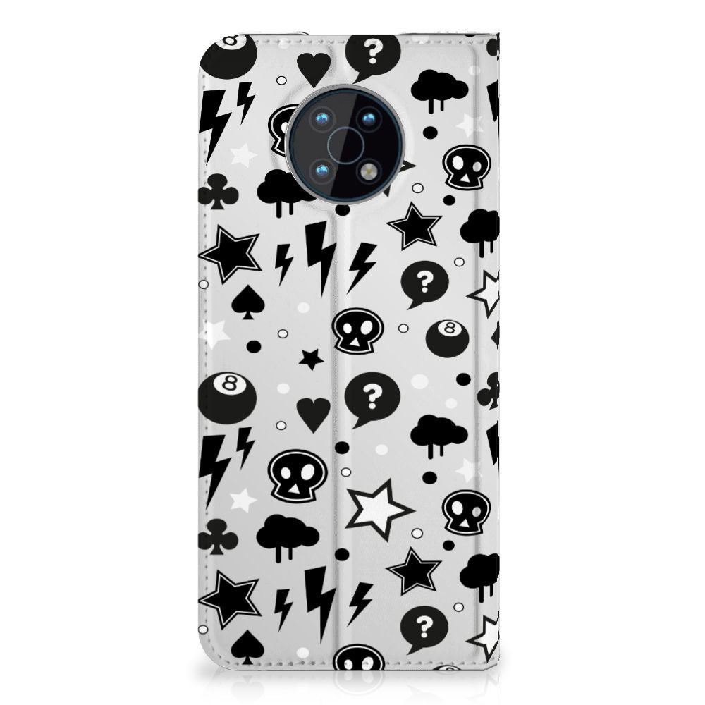 Mobiel BookCase Nokia G50 Silver Punk - B2C Telecom
