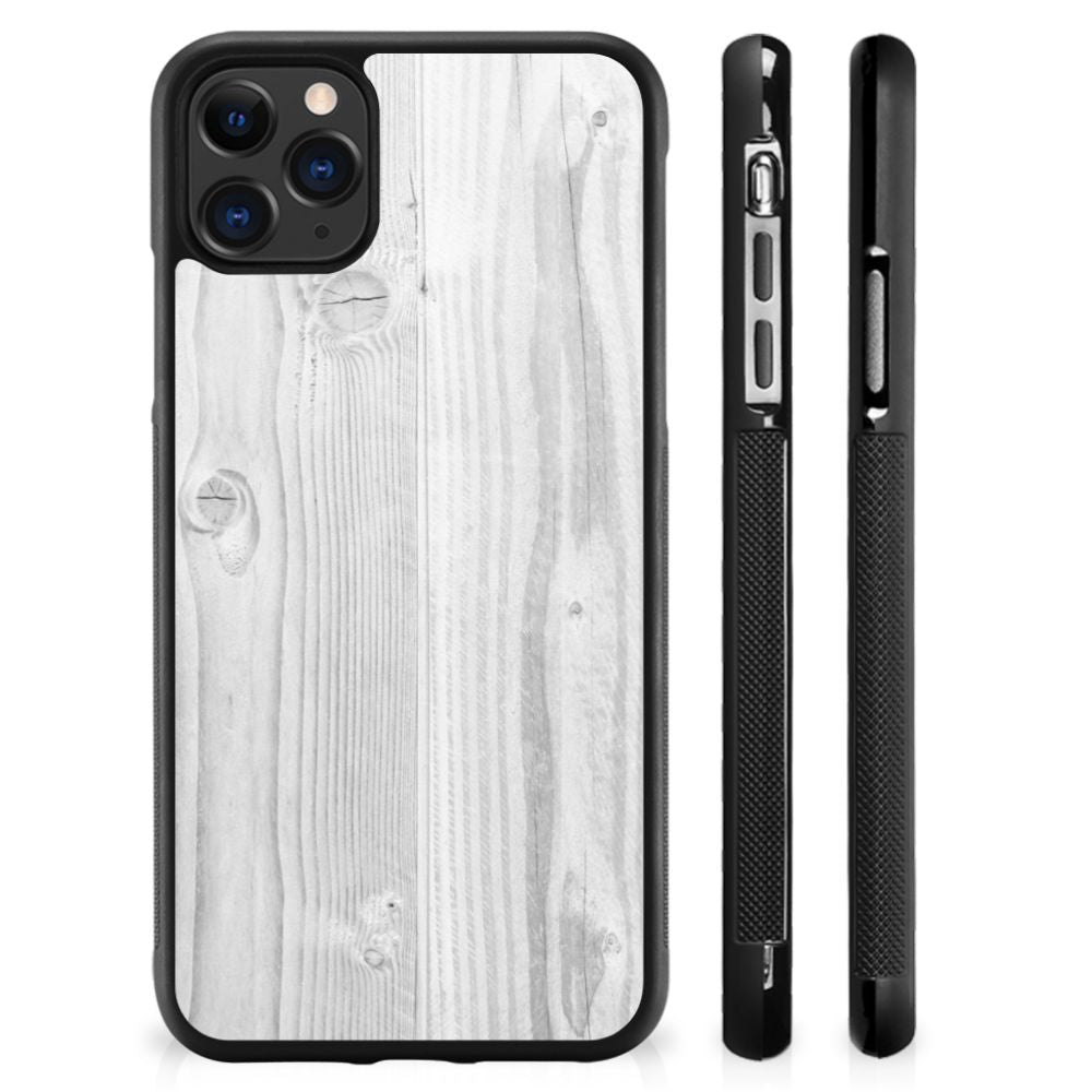 Apple iPhone 11 Pro Max Grip Case White Wood B2C Telecom