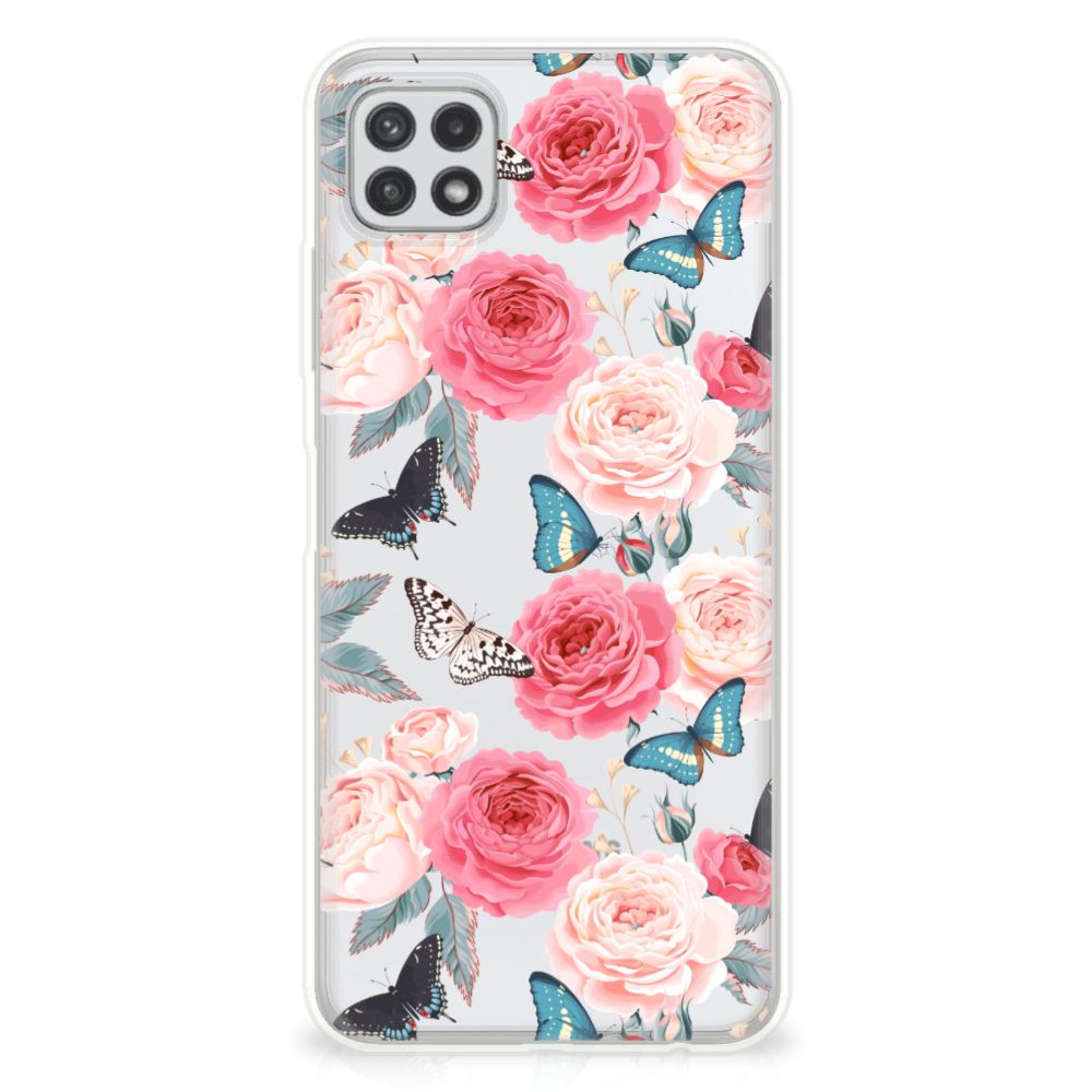 Samsung Galaxy A22 5G TPU Case Butterfly Roses B2C Telecom