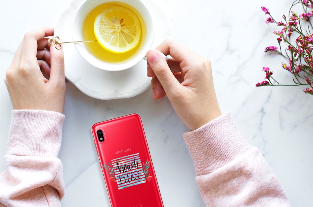 Samsung Galaxy A10 Telefoonhoesje met Naam Boho Beach
