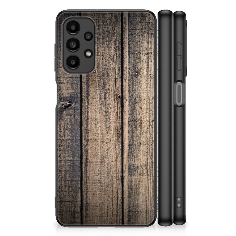 Samsung Galaxy A13 4G Houten Print Telefoonhoesje Steigerhout B2C Telecom