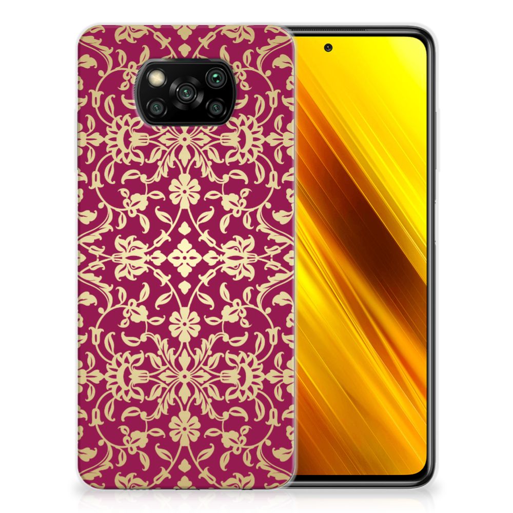 Siliconen Hoesje Xiaomi Poco X3 | Poco X3 Pro Barok Pink B2C Telecom
