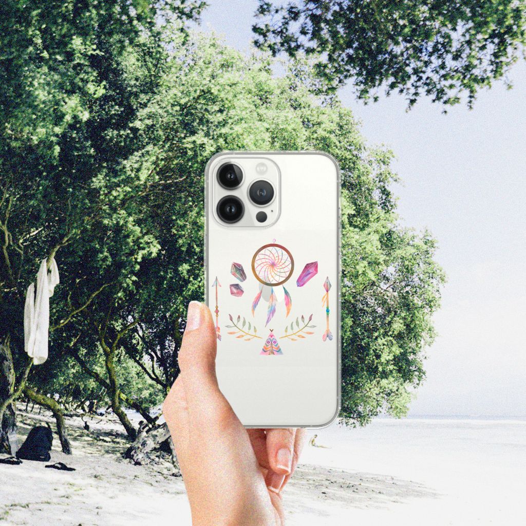 iPhone 13 Pro Max Telefoonhoesje met Naam Boho Dreamcatcher B2C Telecom