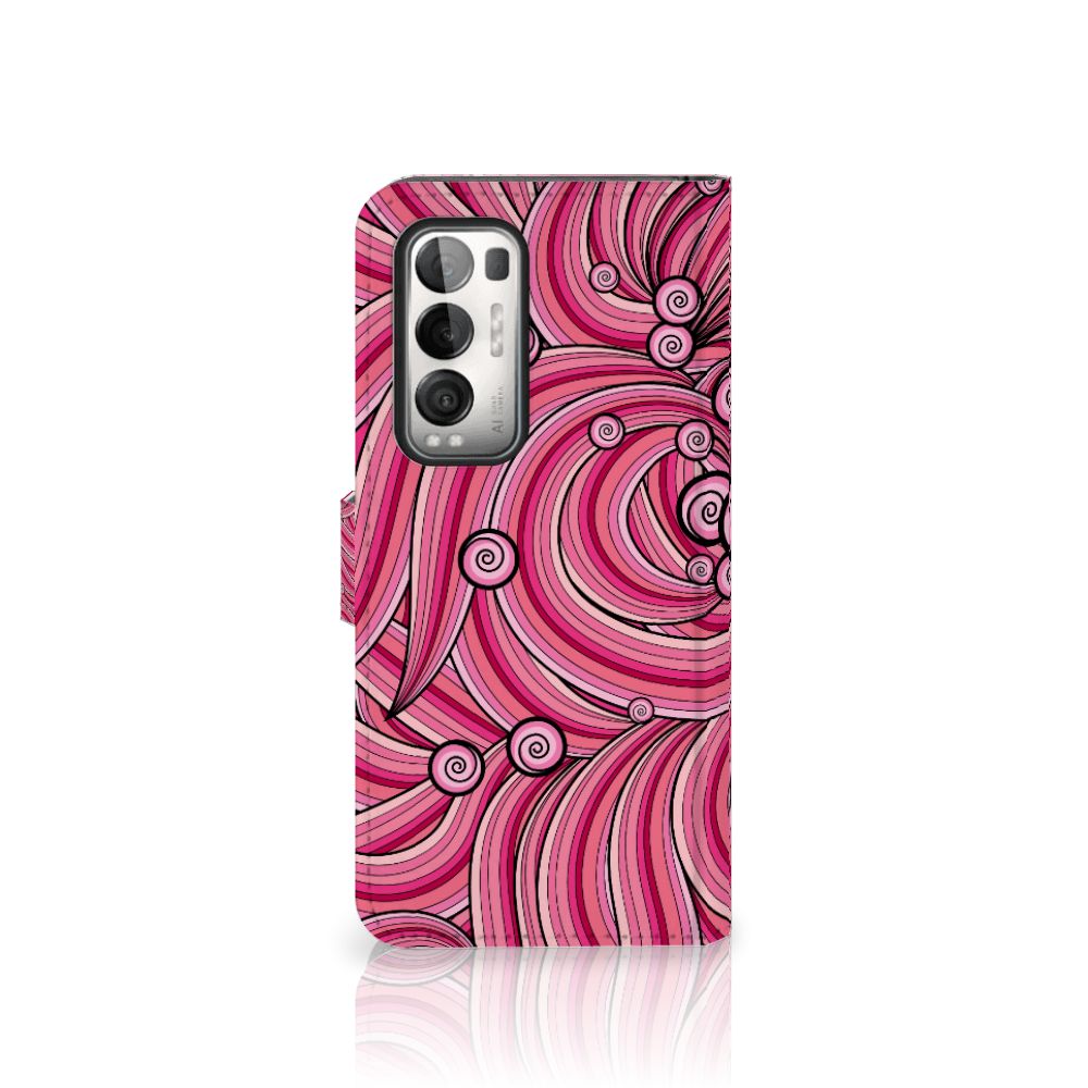 OPPO Find X3 Neo 5G Hoesje Swirl Pink