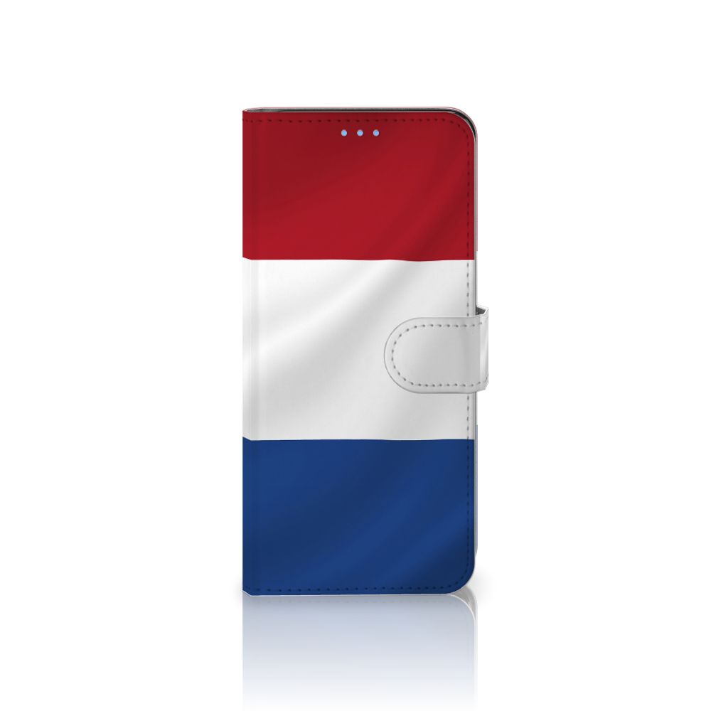 OPPO A73 5G Bookstyle Case Nederlandse Vlag met artistieke Nederlandse vlag design