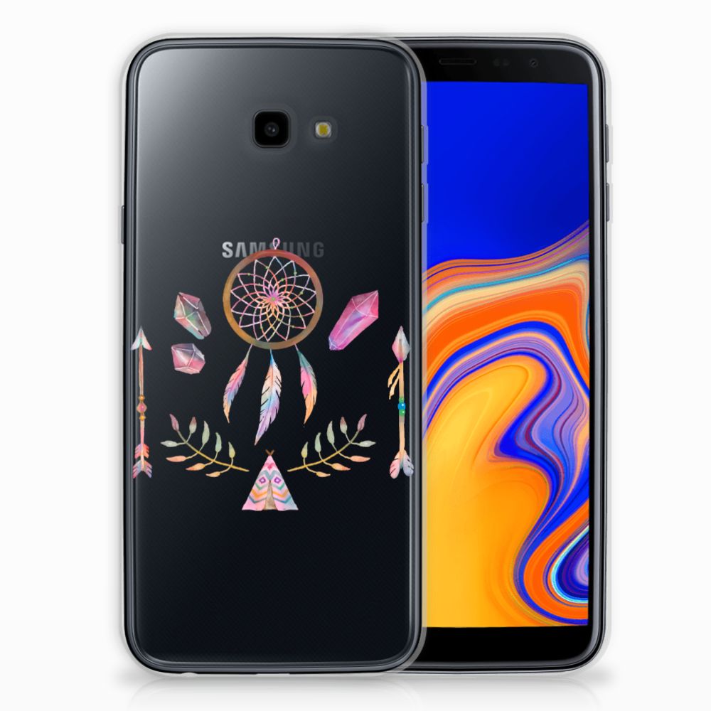 Samsung Galaxy J4 Plus (2018) Telefoonhoesje met Naam Boho Dreamcatcher