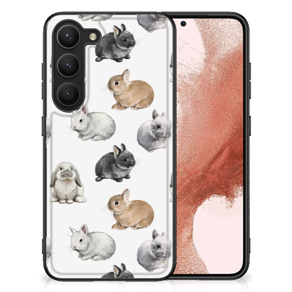 Dierenprint Telefoonhoesje voor Samsung Galaxy S23 Konijntjes B2C Telecom