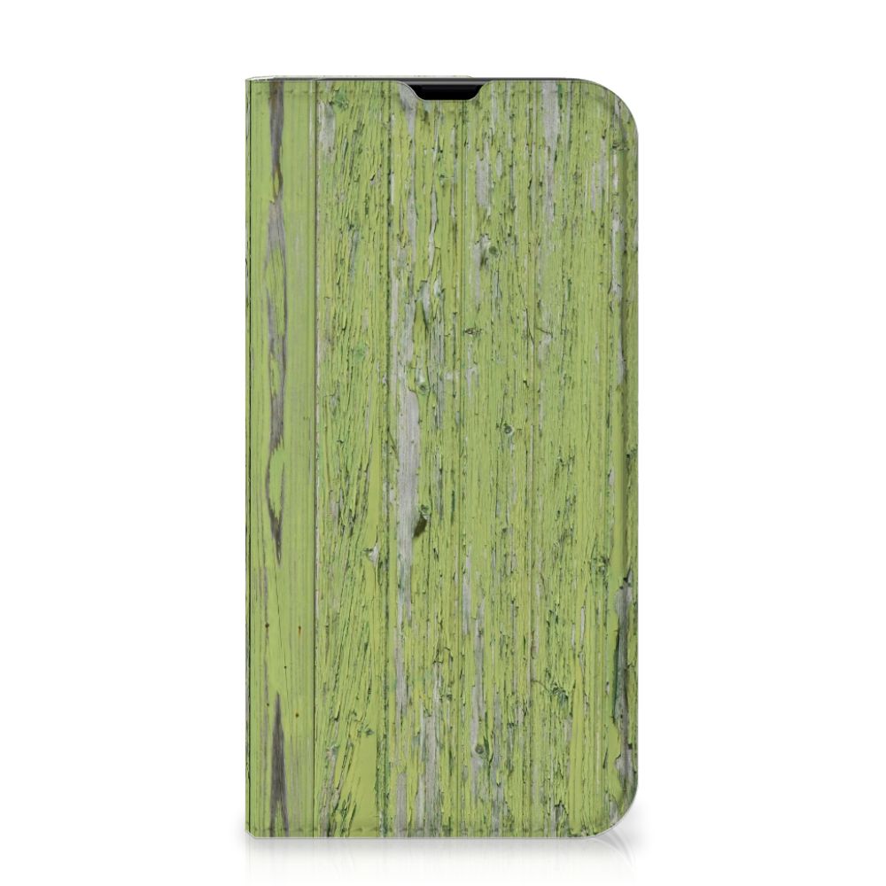iPhone 13 Pro Book Wallet Case Green Wood - B2C Telecom
