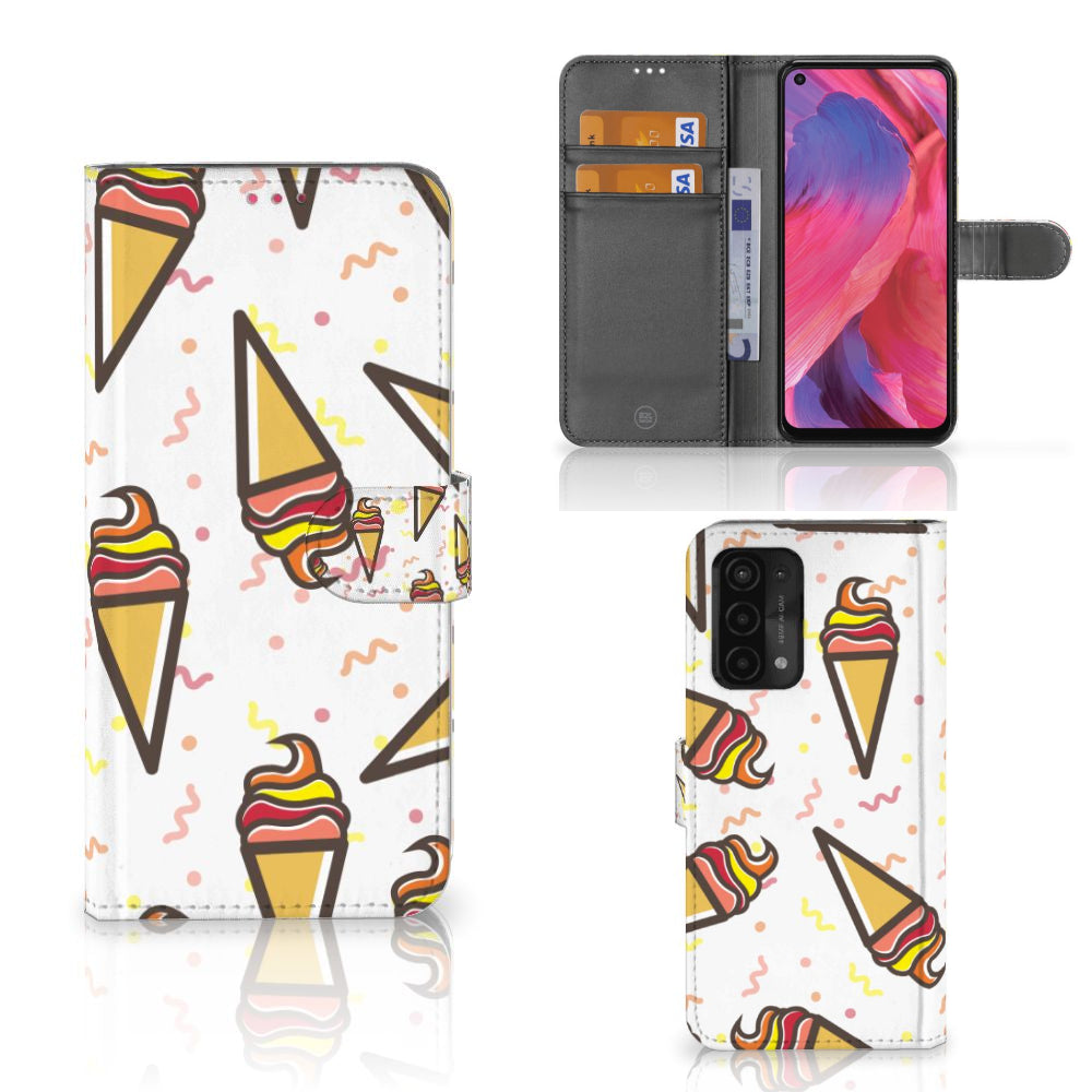 OPPO A54 5G | A74 5G | A93 5G Book Cover Icecream