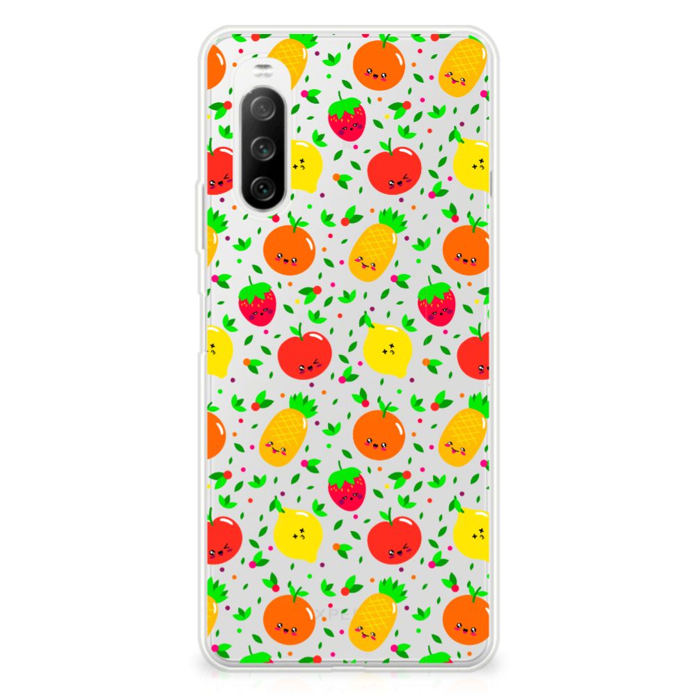 Sony Xperia 10 III Siliconen Case Fruits