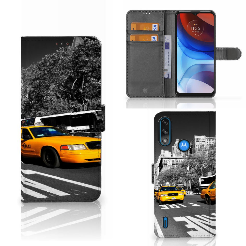 Motorola Moto E7i Power | E7 Power Flip Cover New York Taxi