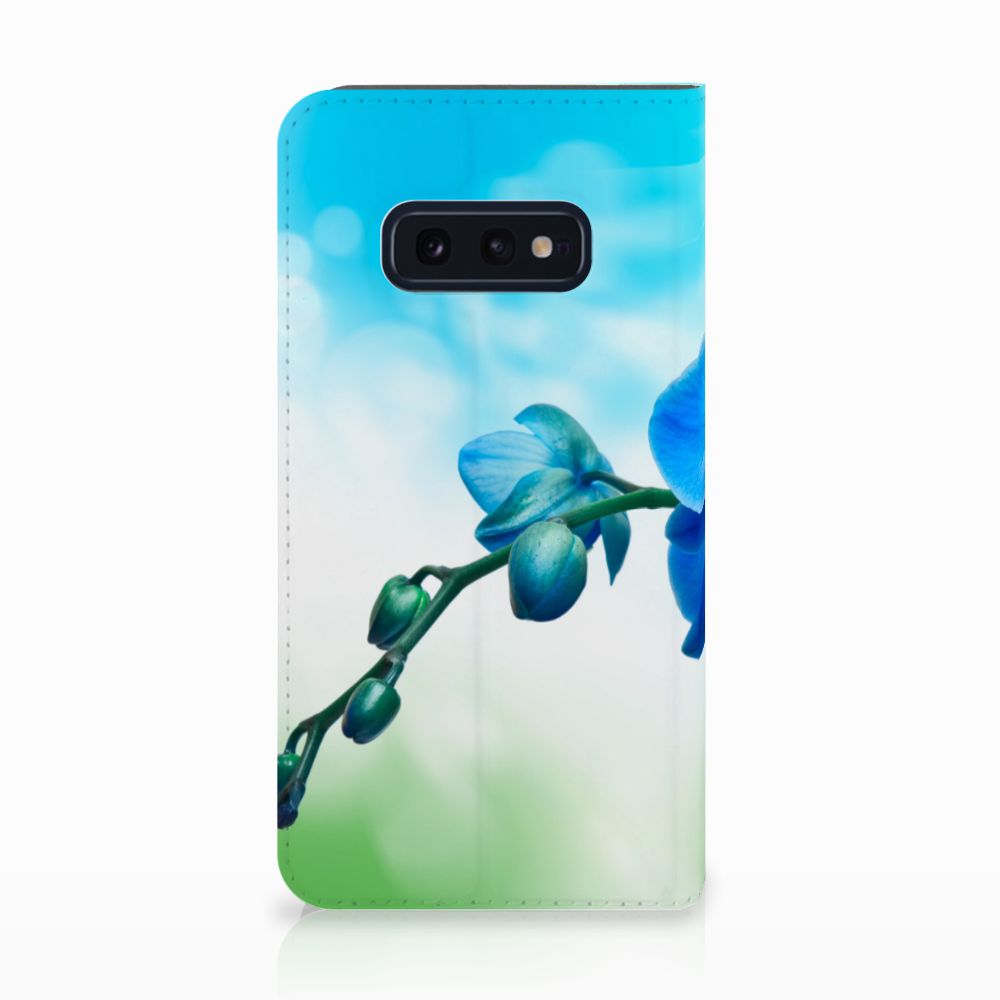 Samsung Galaxy S10e Smart Cover Orchidee Blauw - Cadeau voor je Moeder