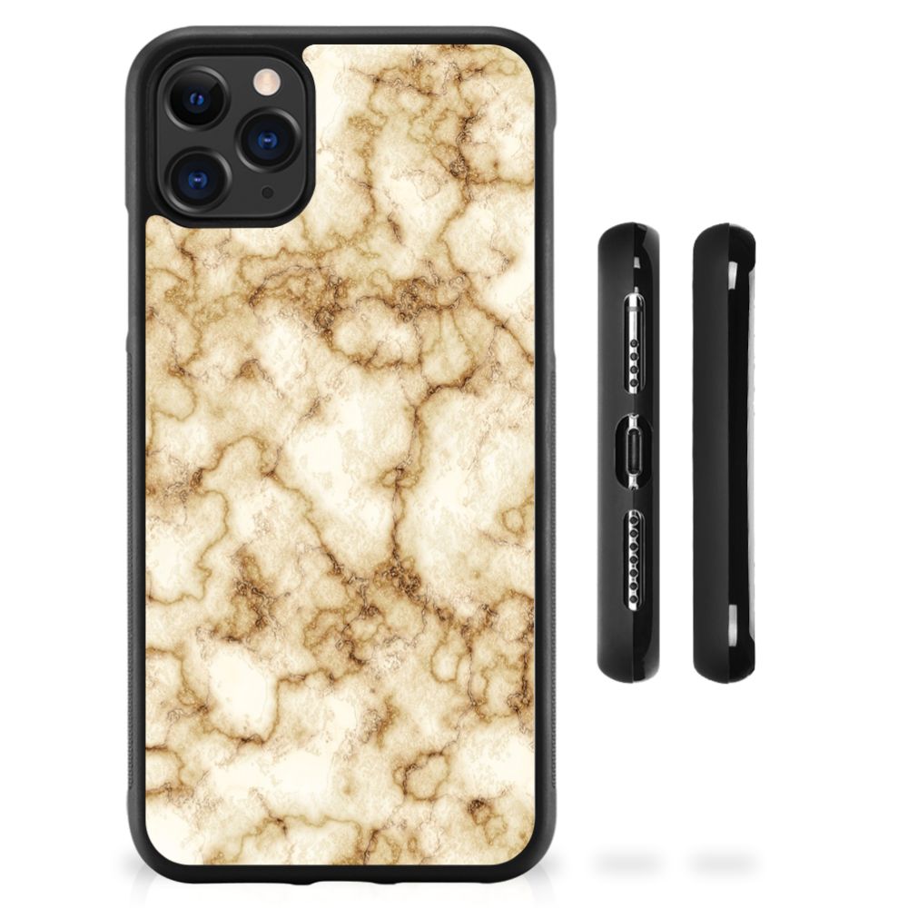 Apple iPhone 11 Pro Max Gripcase Marmer Goud B2C Telecom