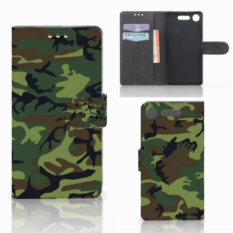 Sony Xperia XZ1 Telefoon Hoesje Army Dark