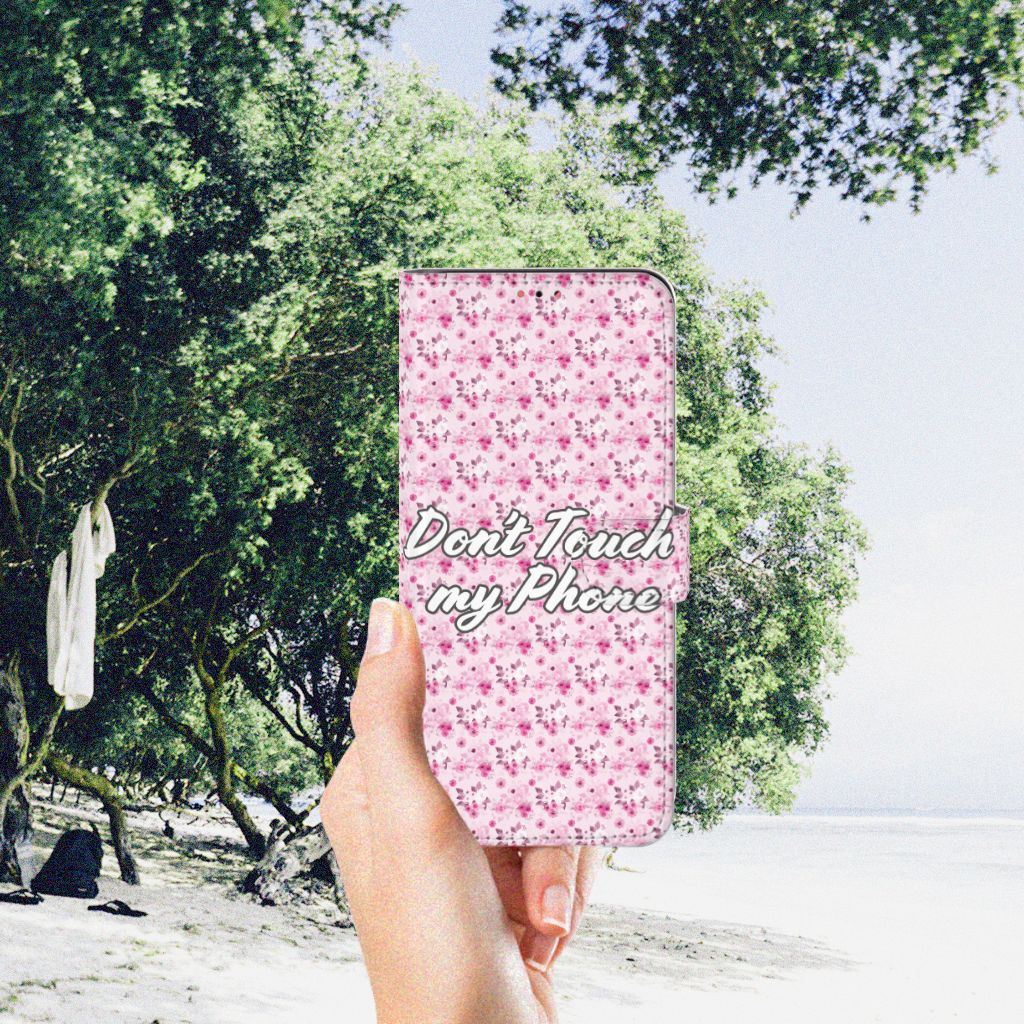 Samsung Galaxy A13 (4G) Portemonnee Hoesje Flowers Pink DTMP