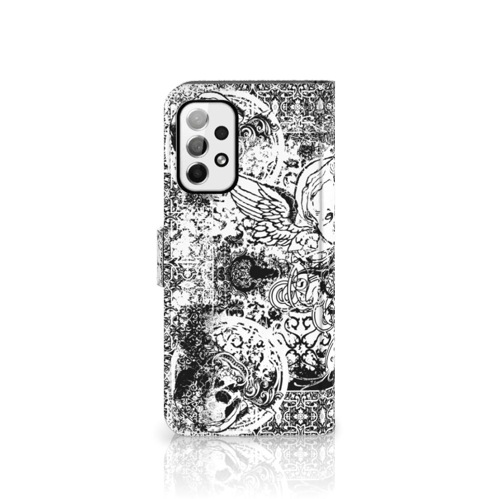 Telefoonhoesje met Naam Samsung Galaxy A73 5G Skulls Angel