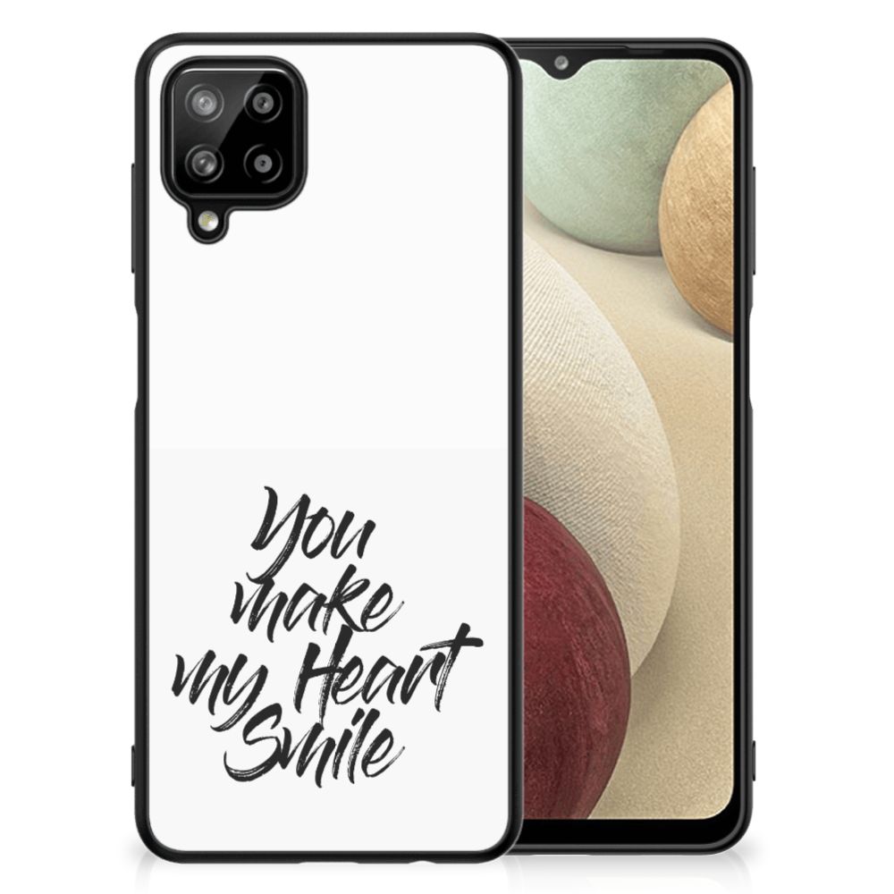 Samsung Galaxy A12 Telefoon Hoesje met tekst Heart Smile