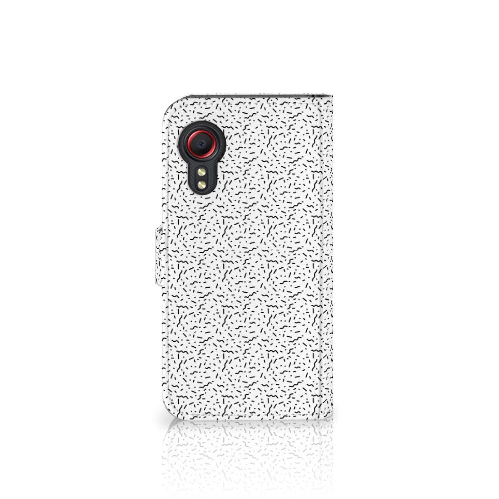 Samsung Galaxy Xcover 5 Telefoon Hoesje Stripes Dots
