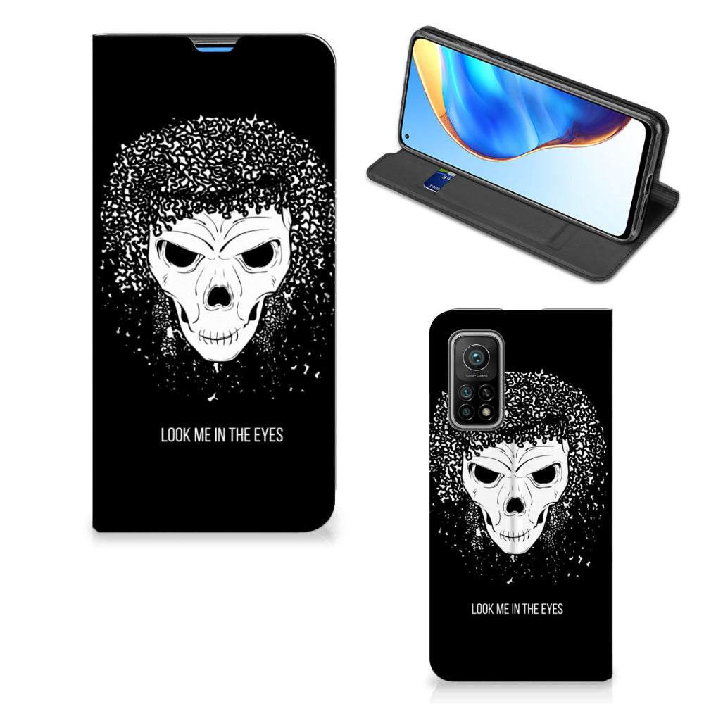 Mobiel BookCase Xiaomi Mi 10T | 10T Pro Skull Hair