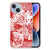 Silicone Back Case Apple iPhone 14 Angel Skull Rood