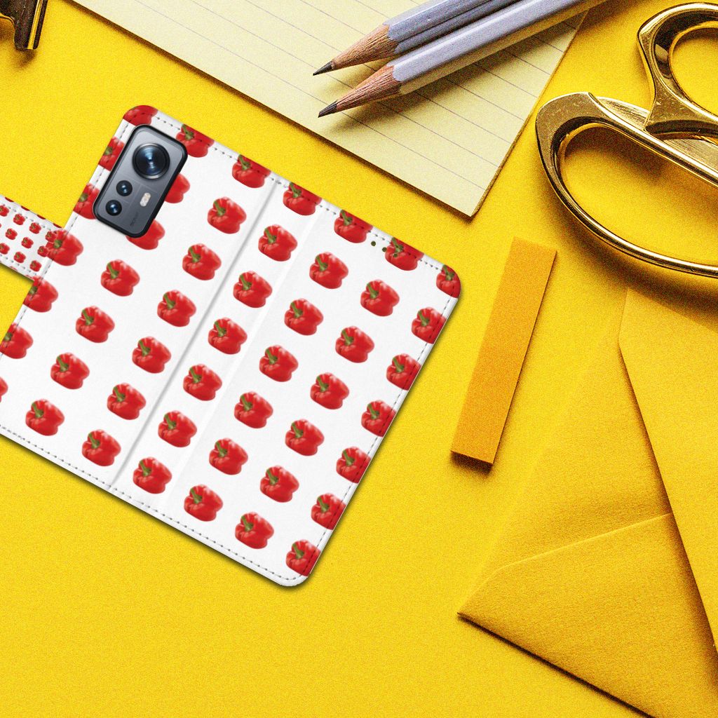 Xiaomi 12 | 12X Book Cover Paprika Red