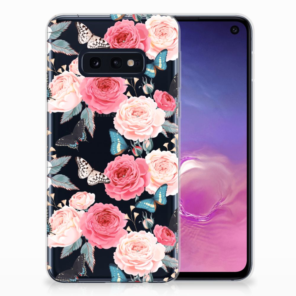 Samsung Galaxy S10e TPU Case Butterfly Roses