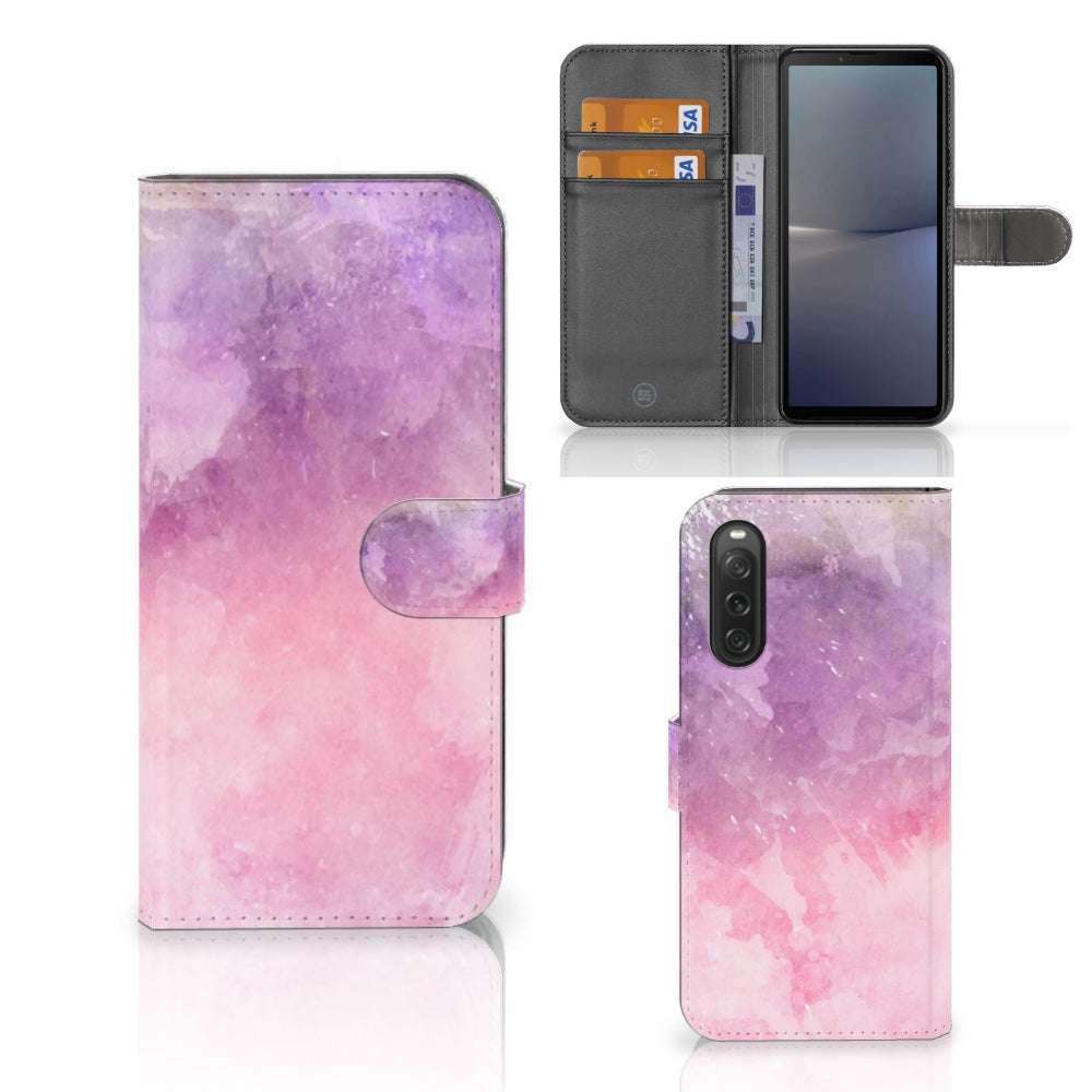 Hoesje Sony Xperia 10 V Pink Purple Paint