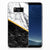 Samsung Galaxy S8 TPU Siliconen Hoesje Marmer Wit Zwart - Origineel Cadeau Man