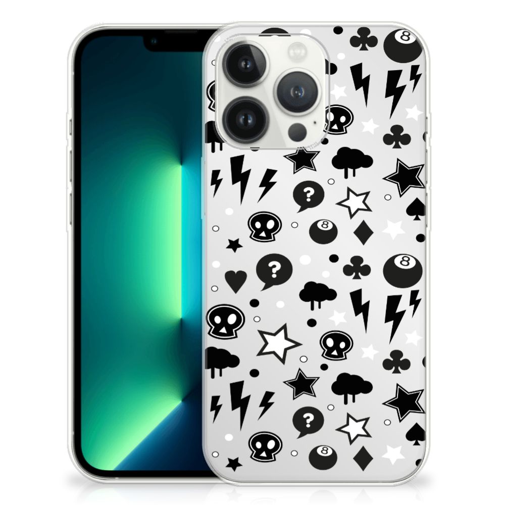 Silicone Back Case iPhone 13 Pro Max Silver Punk B2C Telecom