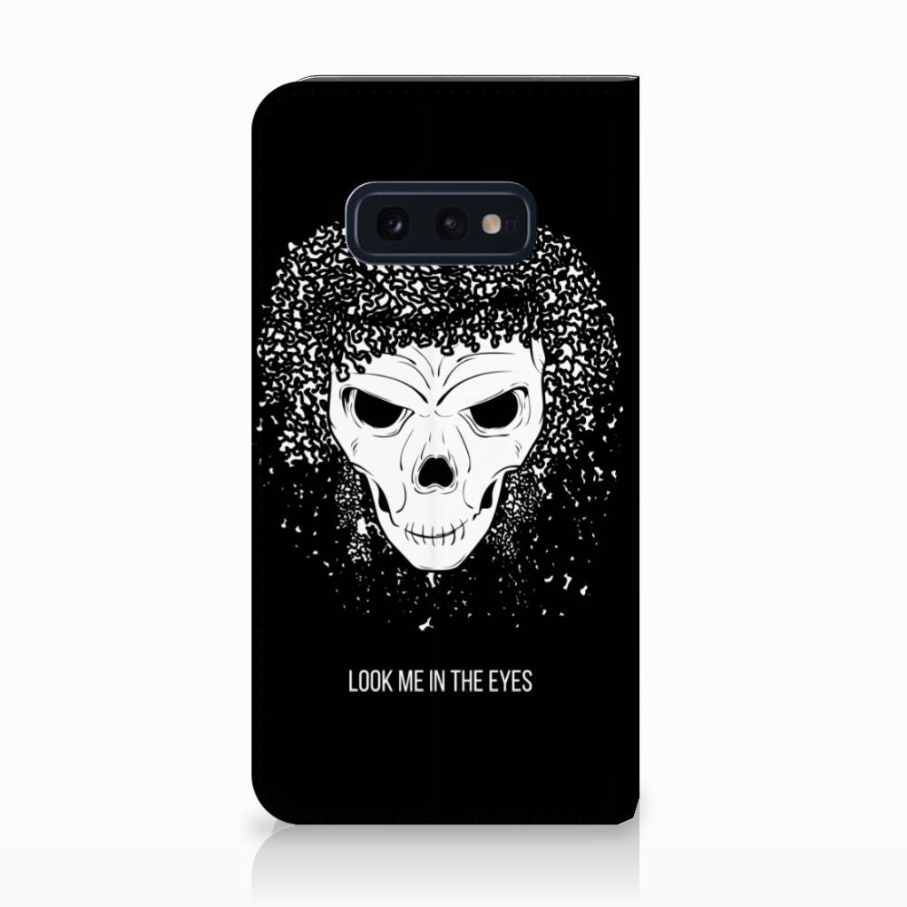 Mobiel BookCase Samsung Galaxy S10e Skull Hair