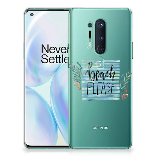 OnePlus 8 Pro Telefoonhoesje met Naam Boho Beach