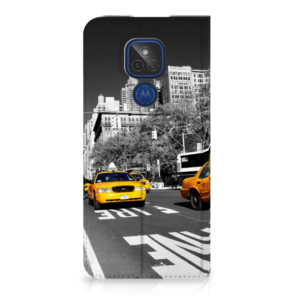 Motorola Moto G9 Play Book Cover New York Taxi - B2C Telecom