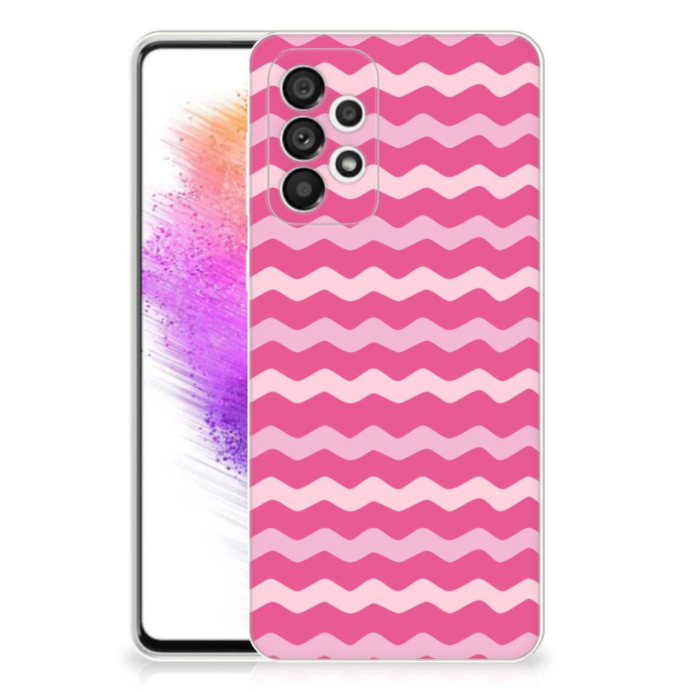 Samsung Galaxy A73 5G TPU bumper Waves Pink B2C Telecom