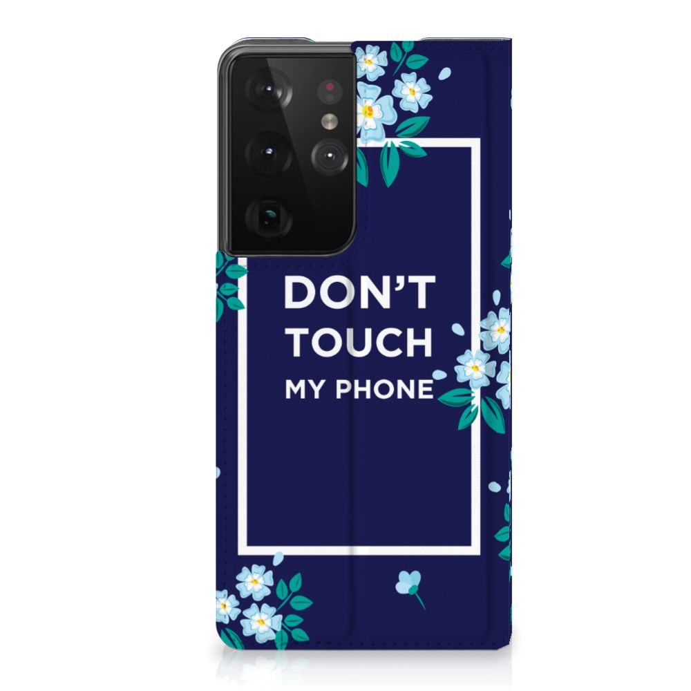 Samsung Galaxy S21 Ultra Design Case Flowers Blue DTMP - B2C Telecom