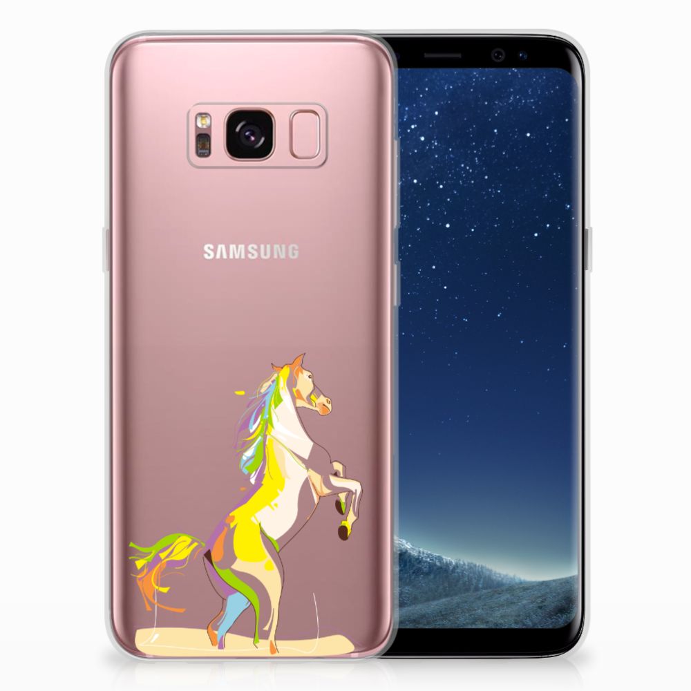 Samsung Galaxy S8 Telefoonhoesje met Naam Horse Color