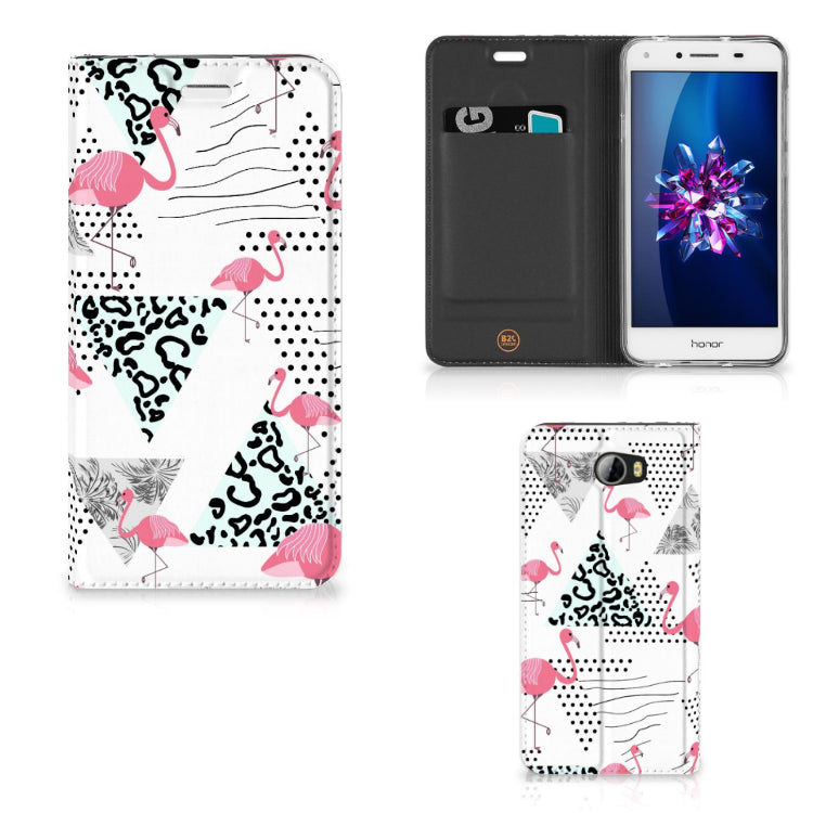 Huawei Y5 2 | Y6 Compact Hoesje maken Flamingo Triangle