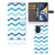 Motorola Moto G22 Telefoon Hoesje Zigzag Blauw