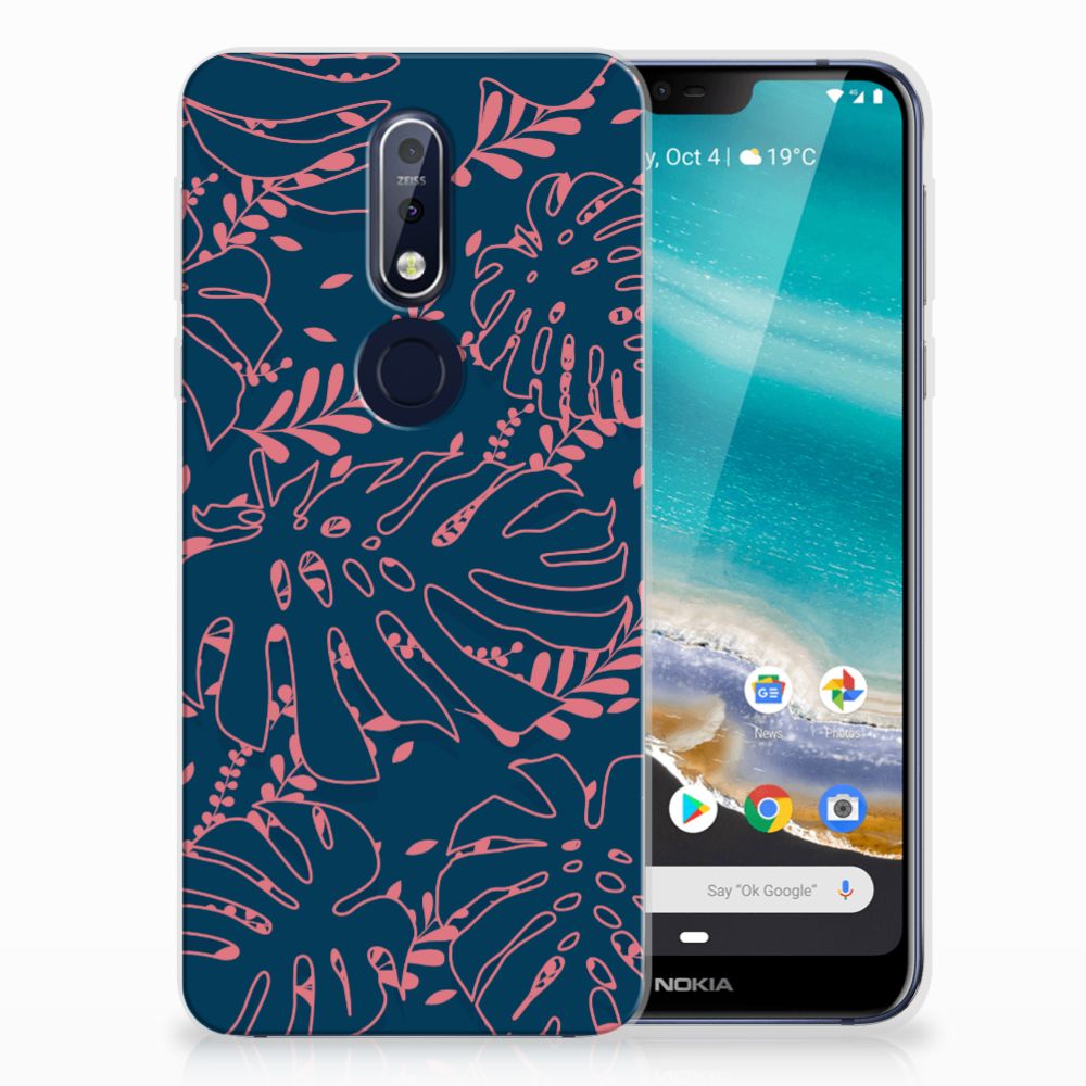 Nokia 7.1 TPU Case Palm Leaves