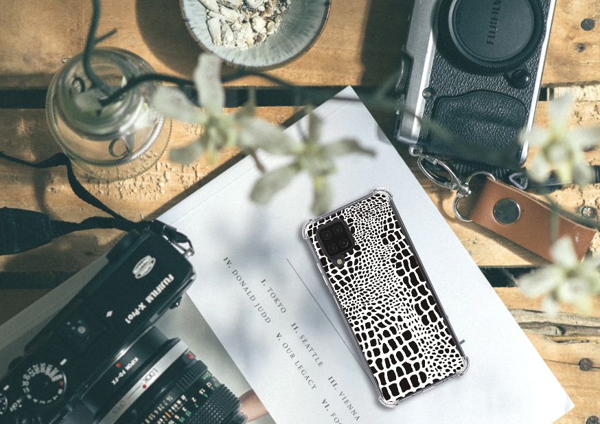 Samsung Galaxy A12 Case Anti-shock Slangenprint