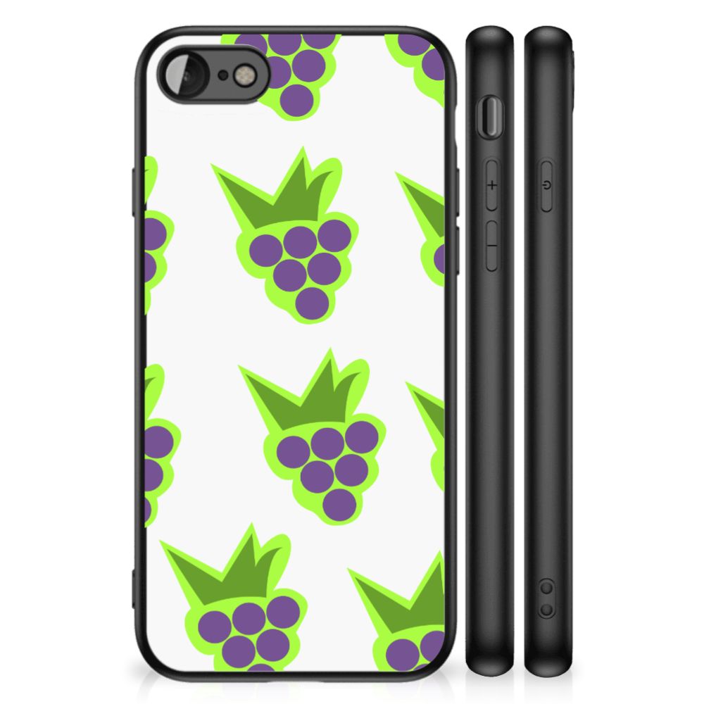 iPhone SE 2022 | SE 2020 | 7/8 Back Cover Hoesje Druiven met een stijlvol druivenpatroon en beschermende functie.